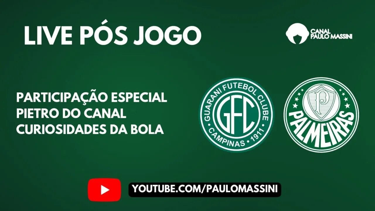 PÓS-JOGO GUARANI 0 X 0 PALMEIRAS. COLETIVA ABEL FERREIRA E MELHORES MOMENTOS DO JOGO.