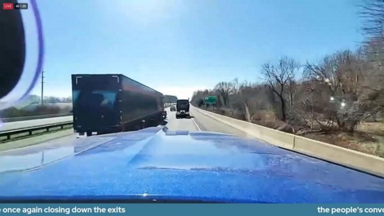 people's convoy, takes trip through DC where cops are once again closing down the exits p2