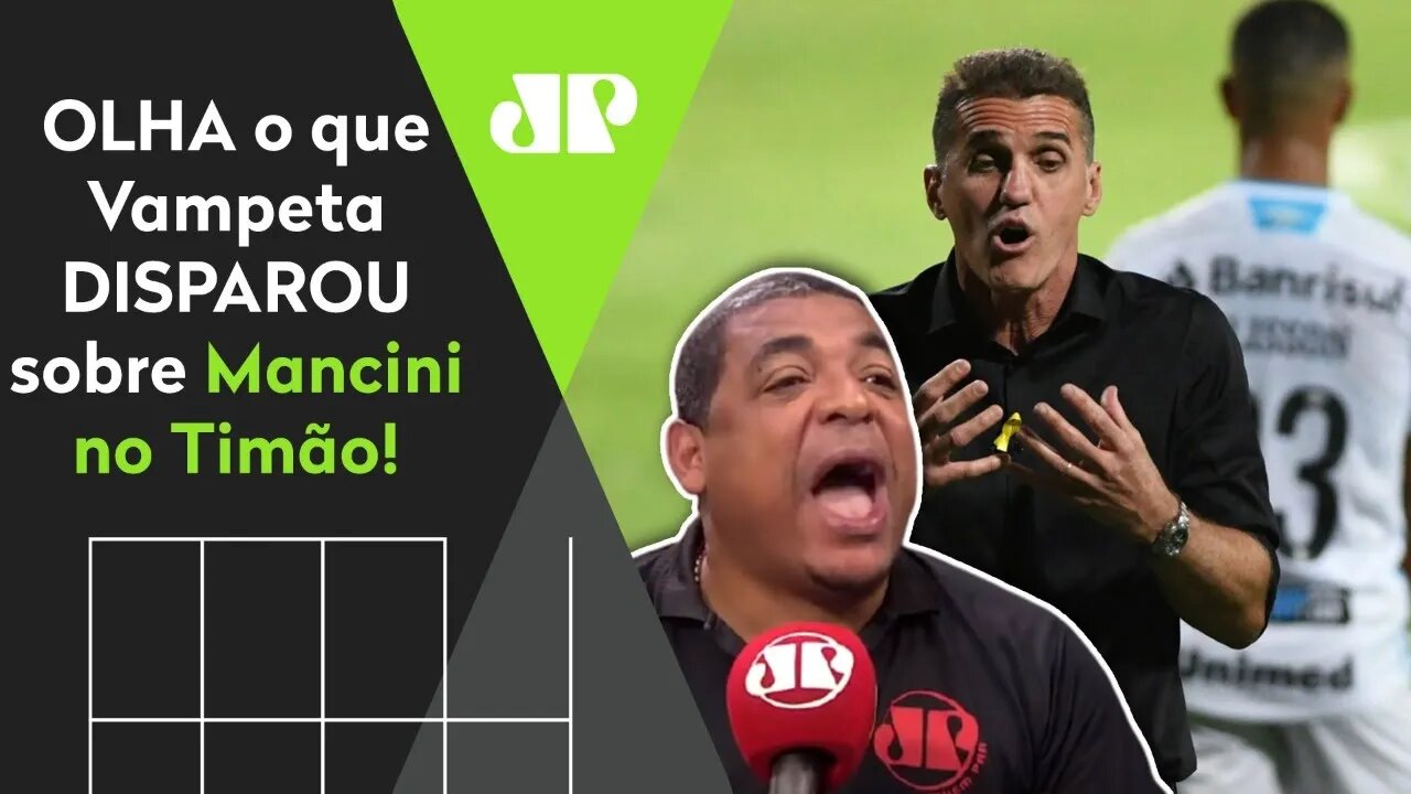 "Essa contratação aí..." OLHA o que Vampeta DISPAROU sobre Vagner Mancini no Corinthians!