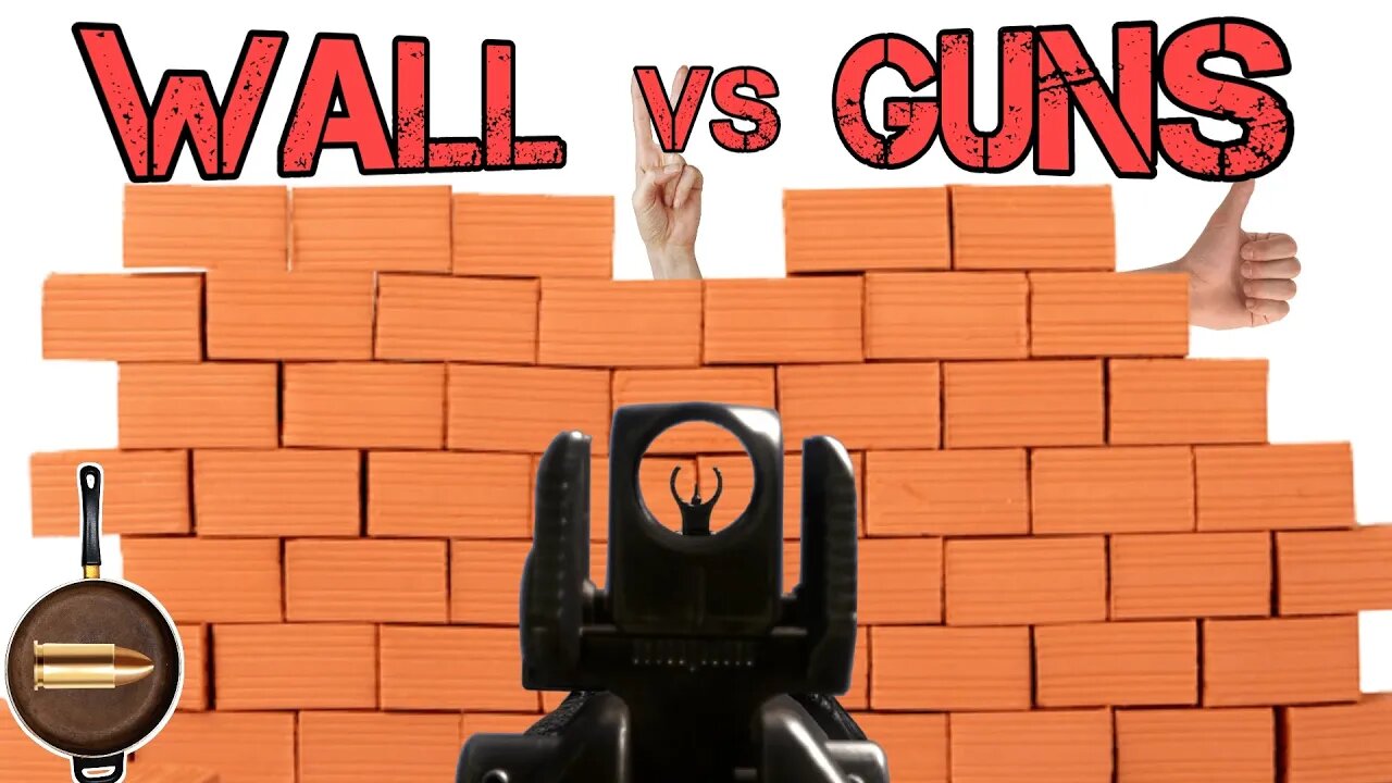 Guns VS Brick Walls What Size Caliber will Destroy A Brick Wall Best | Ballistics Test