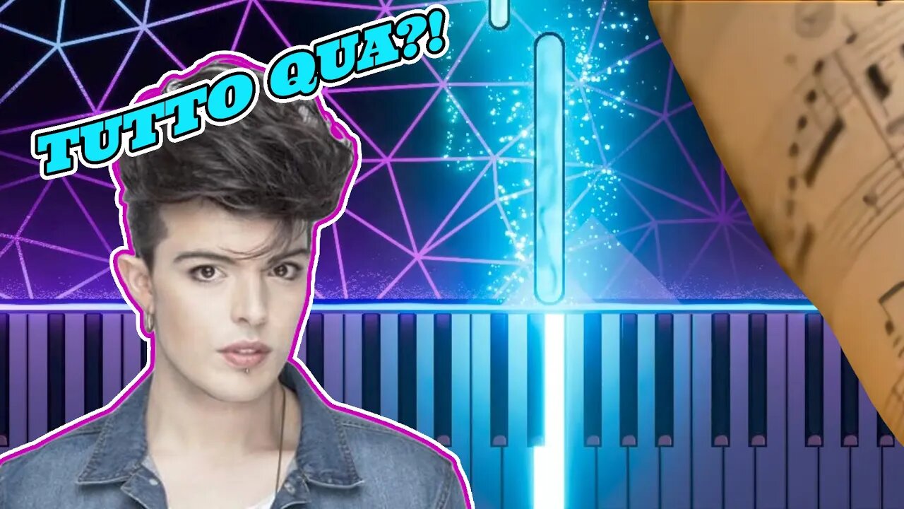 ITALO DISCO MOLTO FACILE! Piano tutorial + SPARTITO GRATIS THE KOLORS