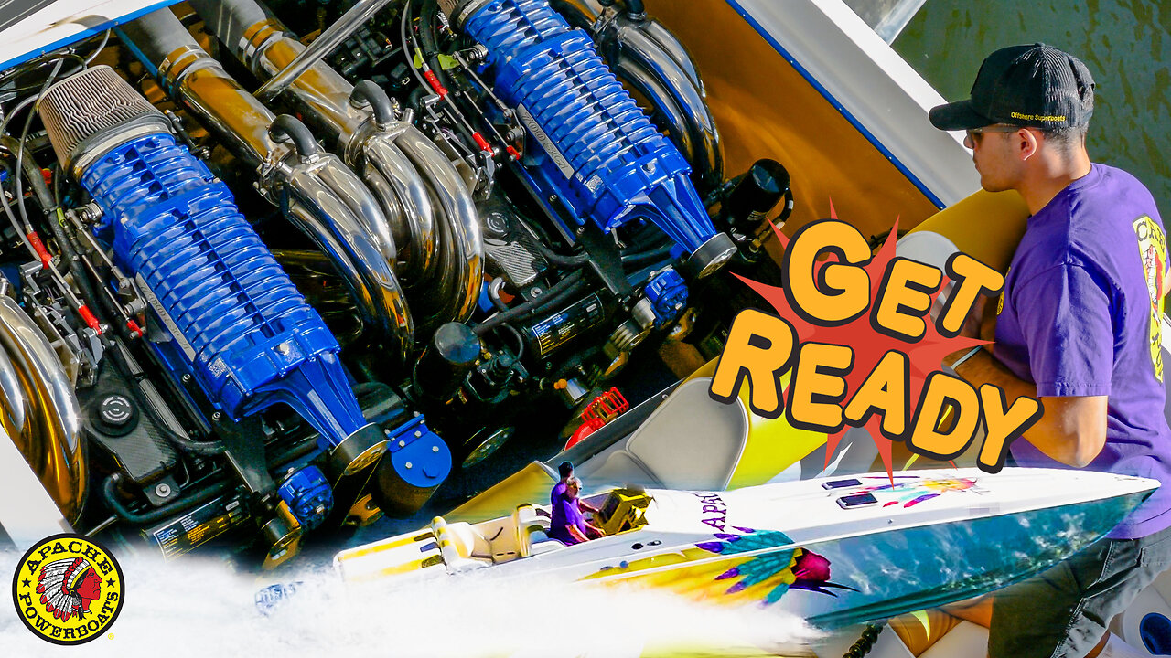 Unleashing 1400 HP: Crazy Thunder's Epic Sea Trial Start | Apache 36' Roars to Life!