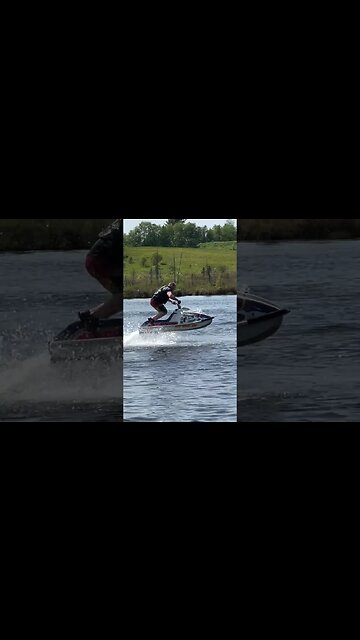 Vintage X2 Standup Jet Ski Freestyle Ride By Watercross Pro on Mud Lake
