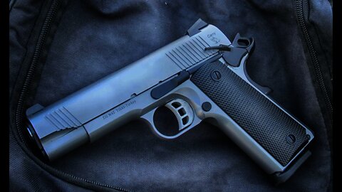 Tisas Stainless Steel Carry 1911 Pistol at the range