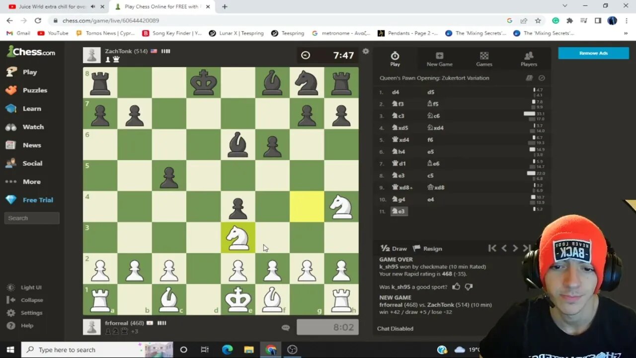 FIRST TIME PLAYING CHESS..