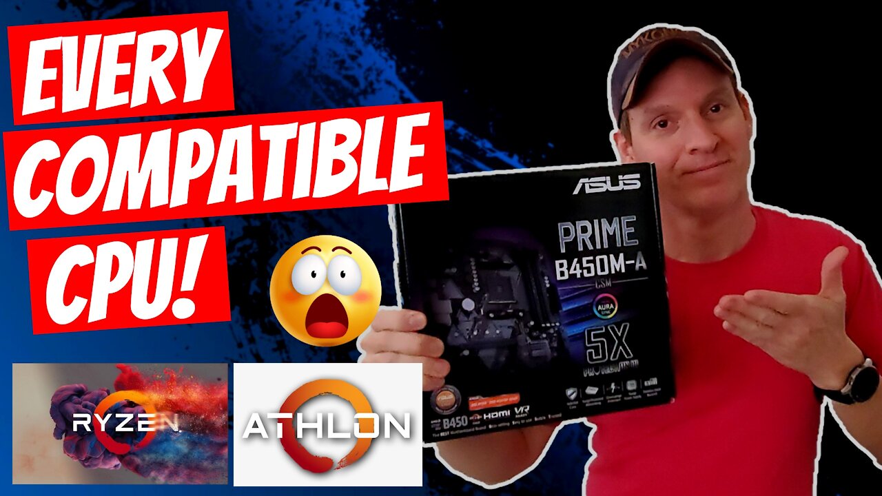 ASUS PRIME B450M-A MOTHERBOARD | EVERY COMPATIBLE CPU FOR THIS MOBO! ASTONISHING LIST!