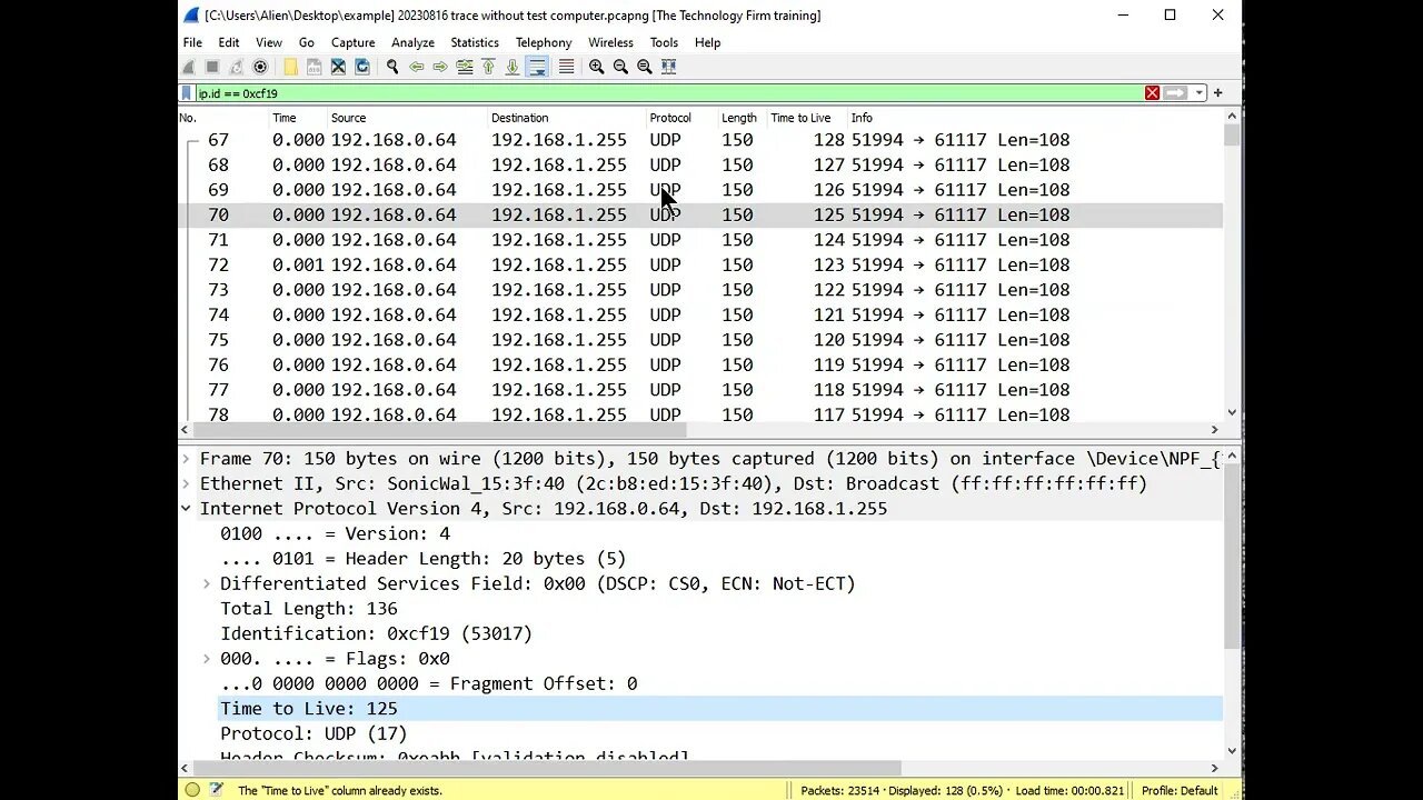 Troubleshooting Loops: IPv4 ID/TTL and Addressing Notes