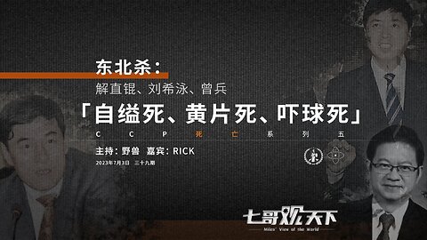 《七哥观天下》39：东北杀：解直锟·刘希泳·曾兵—— 自缢死、黄片死——CCP死亡系列之五