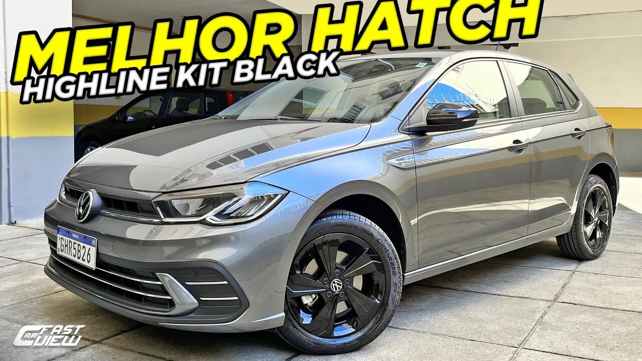 NOVO VOLKSWAGEN POLO HIGHLINE 2023 COM KIT BLACK TEM PREÇO COMPETITIVO E BONS ITENS DE SÉRIE