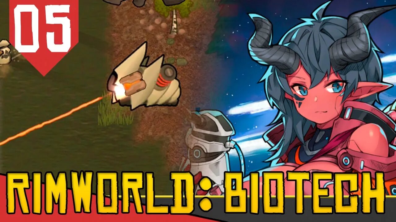 Primeiro BOSS MECANÓIDE! Diabolous - Rimworld Biotech #05 [Série Gameplay PT-BR]