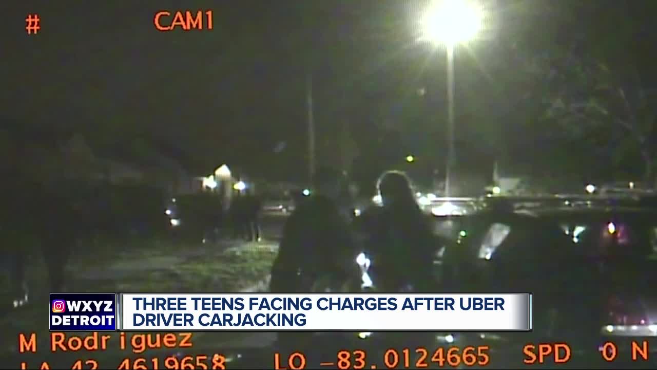 Three teens accused of assaulting, carjacking Uber driver in Macomb County