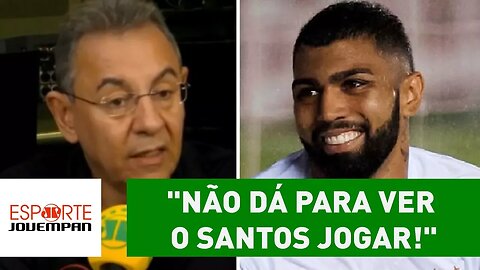 "Não dá para ver o Santos jogar. É TERRÍVEL!", dispara Flavio Prado