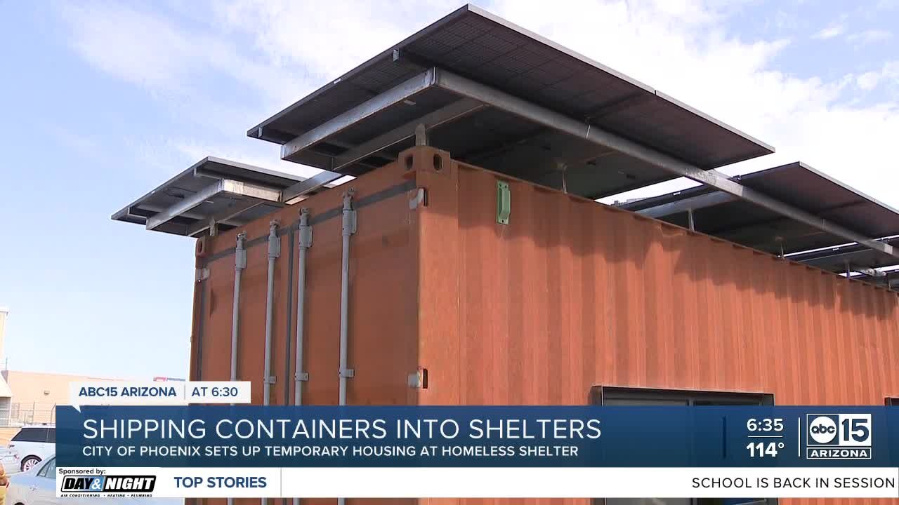 Phoenix turning shipping containers into shelters