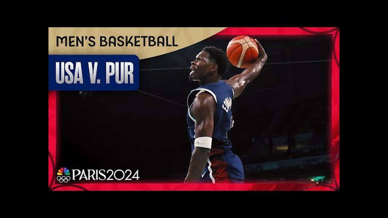 USA VS Puerto Rico basketball