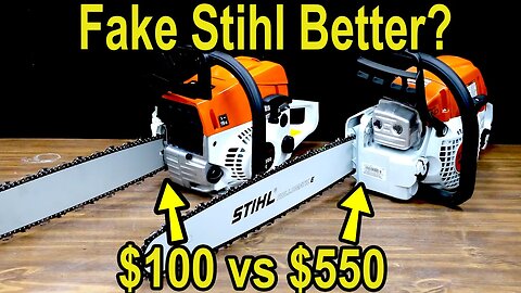 $100 Knockoff vs $550 Stihl Chainsaw? Let's Settle This! Cutting Speed, Horsepower, Cold Start, RPM