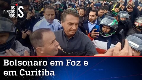 No Paraná, Bolsonaro visita obras e critica construção inacabada dos tempos de PT