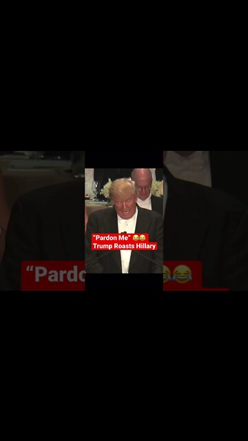 President Trump Roasts Hillary Clinton at Al Smith Dinner #shorts #presidenttrump #hillaryclinton