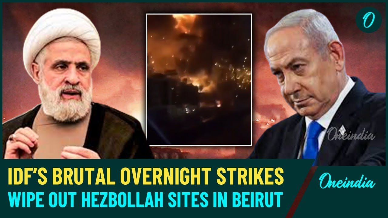 IDF Fighter Jets Bombs Hezbollah Bases; Command Rooms And Weapon Sites Destroyed | Watch