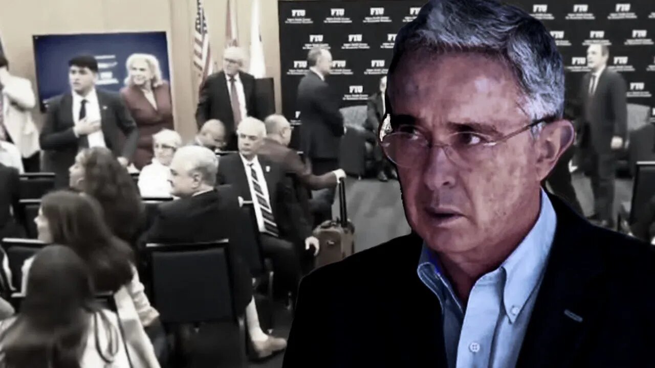 Video | El expresidente Álvaro Uribe fue insultado con gritos, Florida International University👇👇