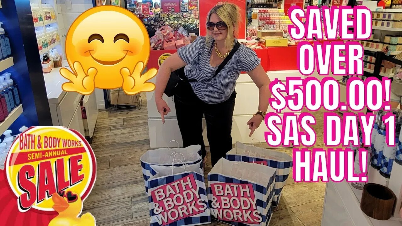 HUGE SAS HAUL! SAVED OVER $500.00! | BATH & BODYWORKS | #BATHANDBODY #CANDLES