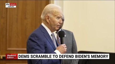 SKY NEWS AU: Democrats scramble to defend Biden’s memory after documents report