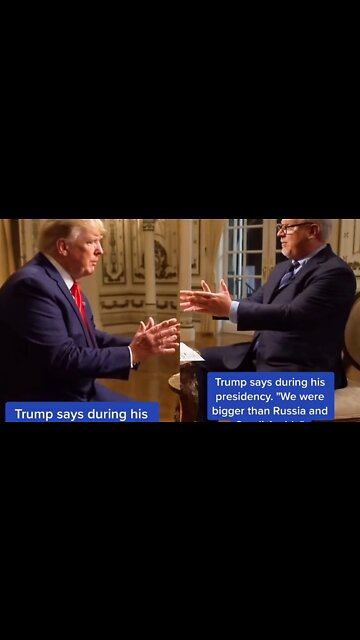 Ex president Donald Trump says during his presidency. we where bigger than Russia and saudi Arabia.
