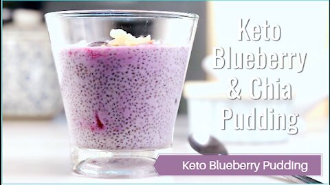 Keto Blueberry Pudding Recipe #Keto #Recipes