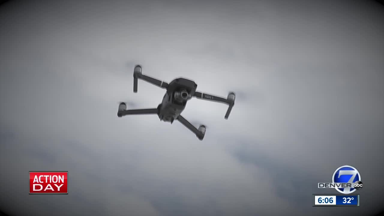 Squadron of drones over northeast Colorado