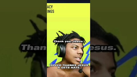 IShowSpeed Thanks Jesus & GETS HATE FROM CHAT.. ✝️ #shorts #viral