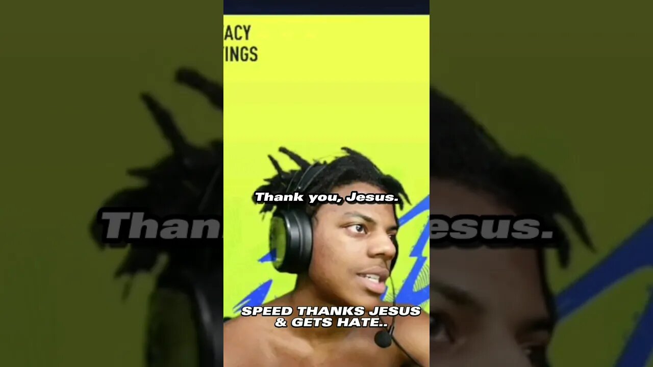 IShowSpeed Thanks Jesus & GETS HATE FROM CHAT.. ✝️ #shorts #viral