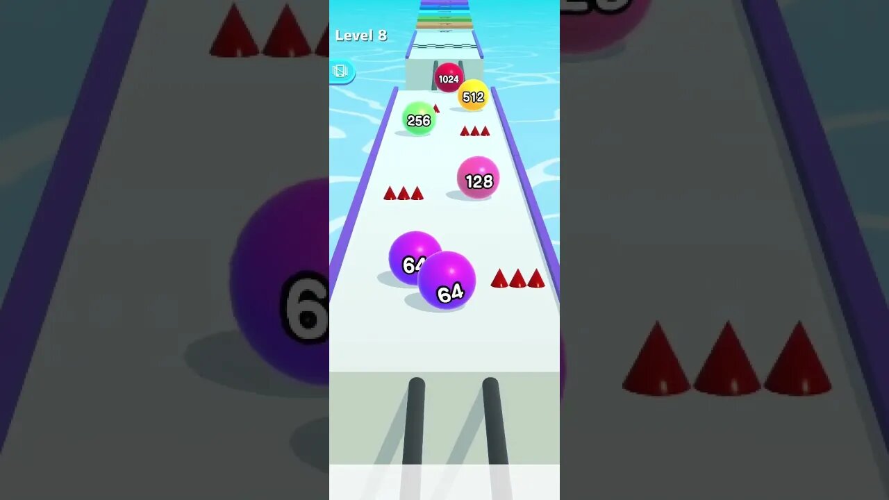 2048 Ball Run - Super Cool #gameplay #foryou #shortsvideo #viral #games #androidgames