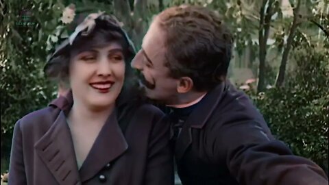 Charlie Chaplin A Jitney Elopement 1915 Color 🎥 [4K-60FPS] 🔥Edna Purviance