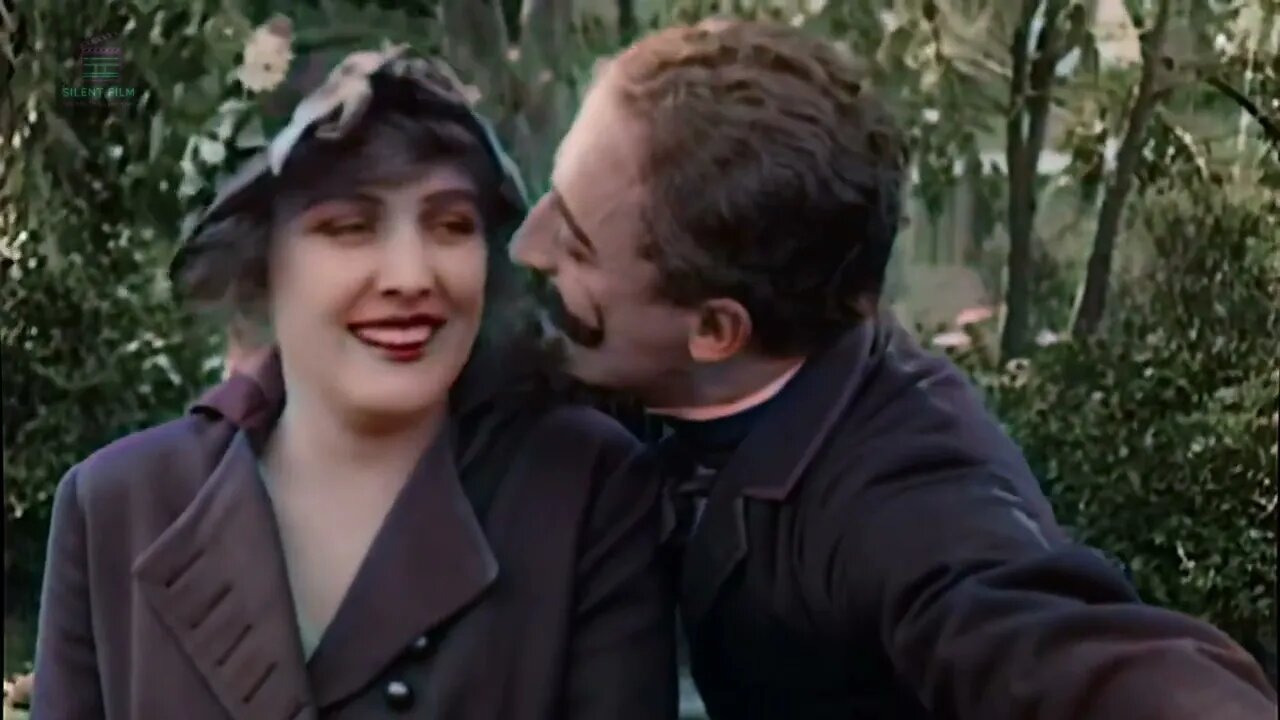 Charlie Chaplin A Jitney Elopement 1915 Color 🎥 [4K-60FPS] 🔥Edna Purviance