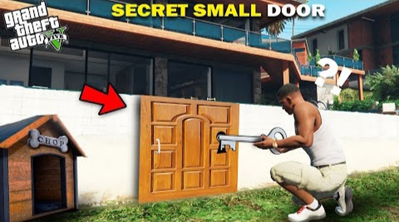 GTA 5 - Franklin Found Secret Bunker Near Franklin's Backyard in GTA 5