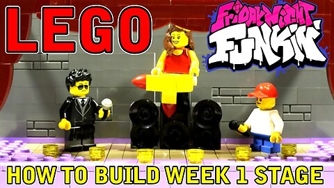 Lego Friday Night Funkin' - How to Build the Stage from Week 1