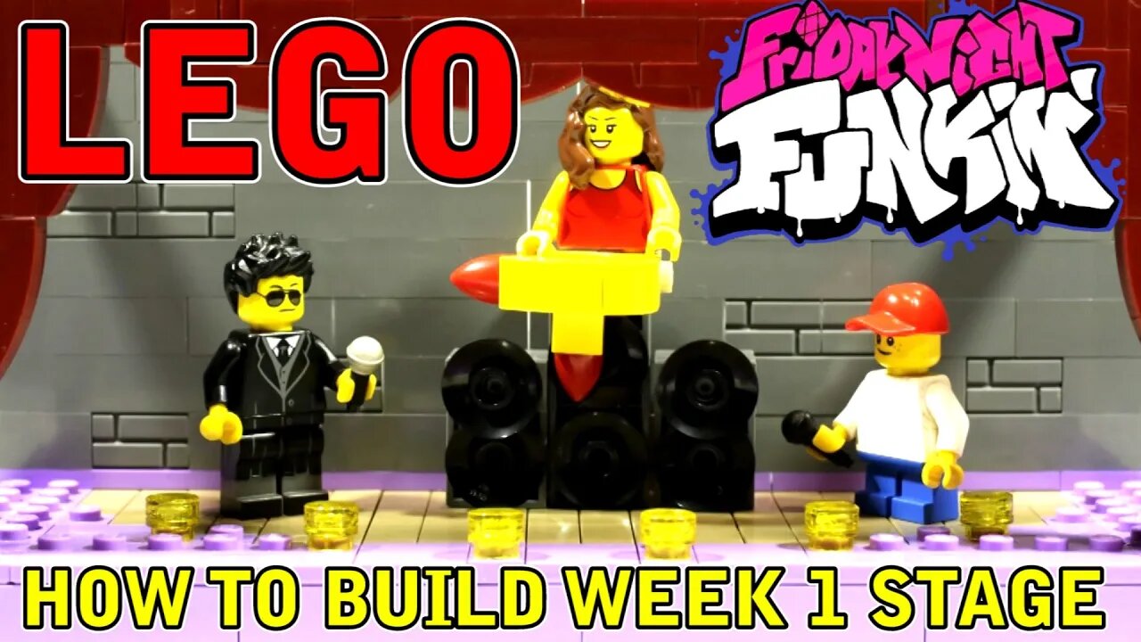 Lego Friday Night Funkin' - How to Build the Stage from Week 1