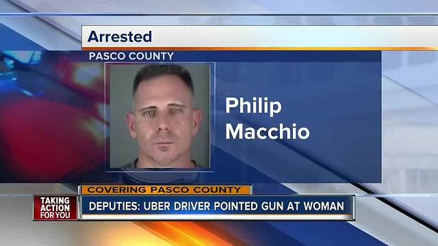 Florida Uber driver charged with pointing gun at motorist because he was upset she was texting