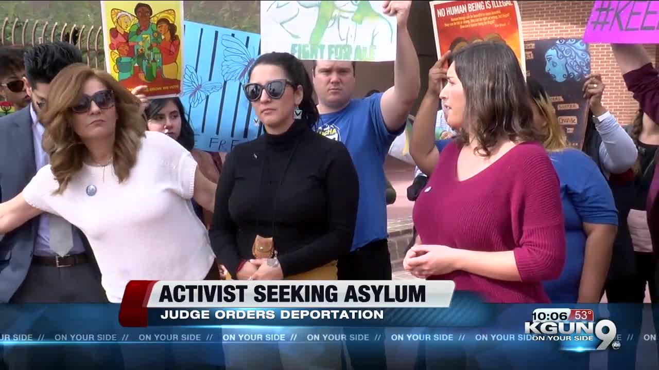 Nationally known immigration activist deportation ordered