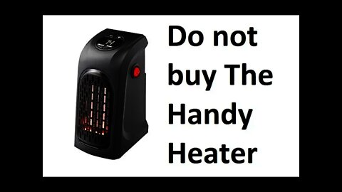 Do not buy the handy heater as seen on tv test in enclosed bathroom review