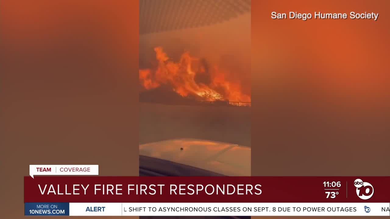 Valley Fire first responders working around the clock