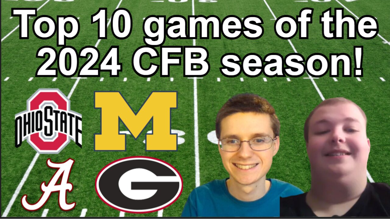 Top 10 CFB games of the 2024 season!!! #cfb