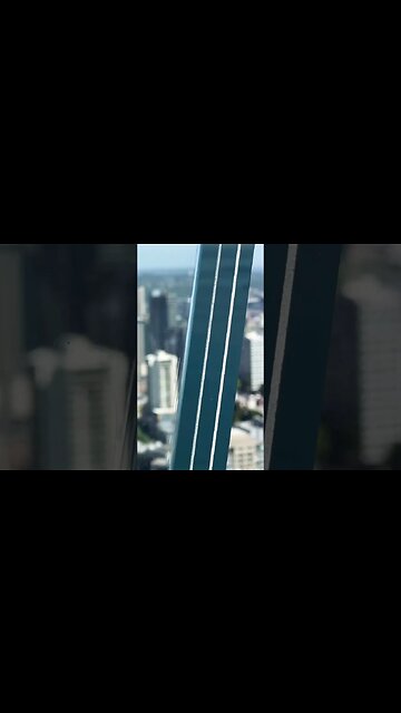 Seattle downtown & harbor from the space needle #shorts