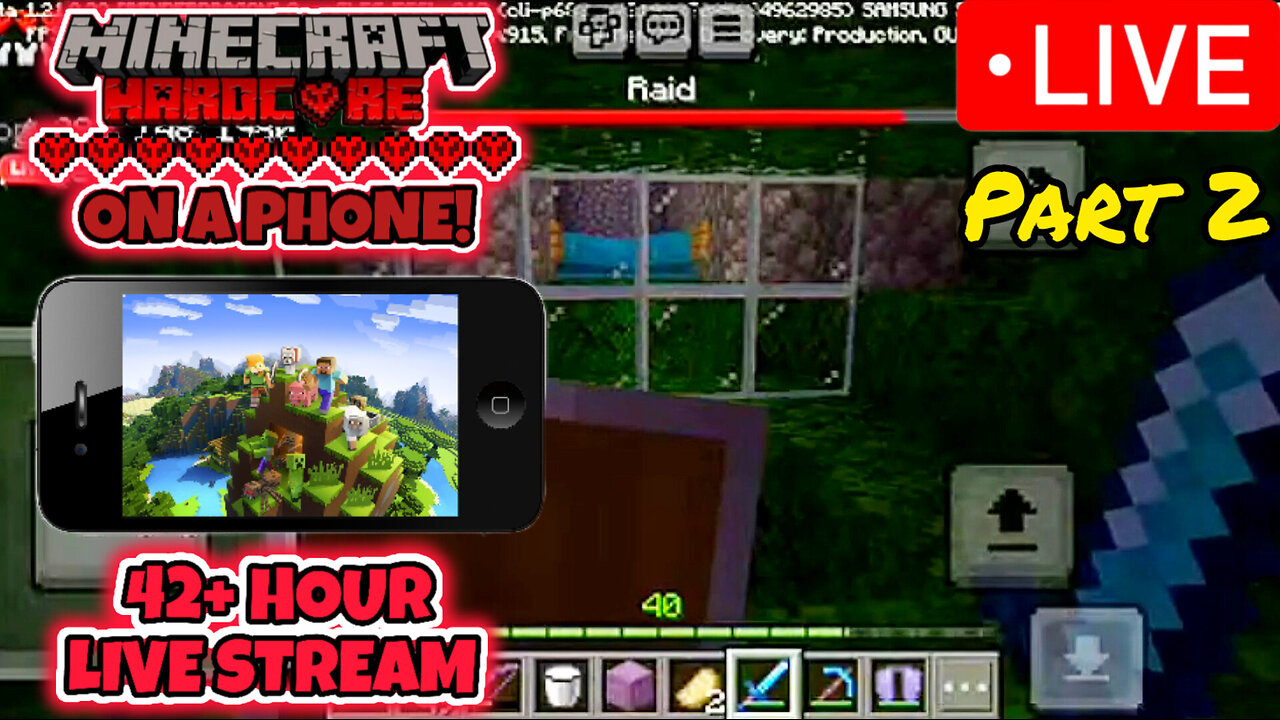 Hardcore Minecraft: But I was Streaming for 48 Hours on a Mobile Phone (Day 258-347)