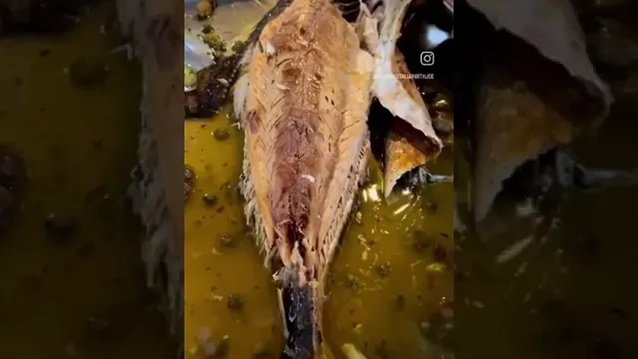๐๐ฃ๐ฎ๐นโค๏ธ Tonight we are enjoying a fresh fish grilled served table side Cooking Italian with Joe