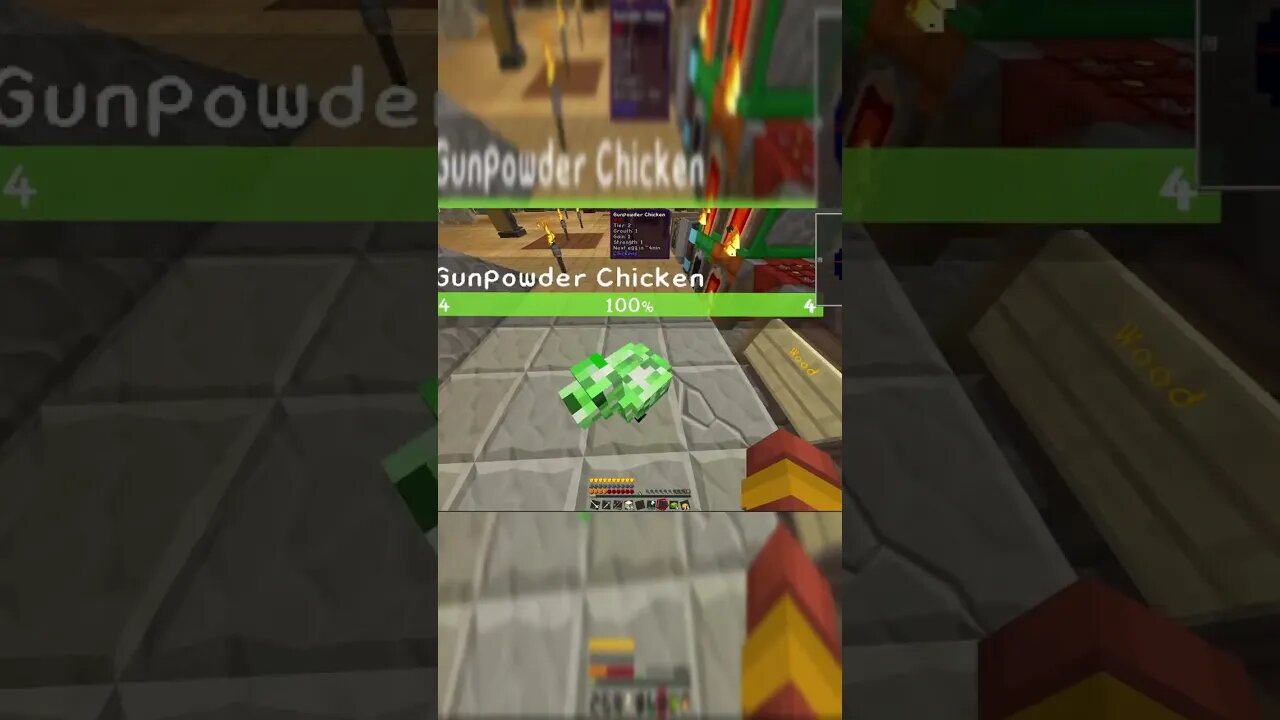 He's just standing there, menacingly