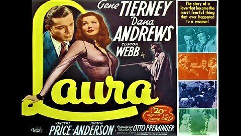 LAURA 1944 Police Detective Becomes Enamored of Girl Whose Murder He Investigates FULL MOVIE in HD