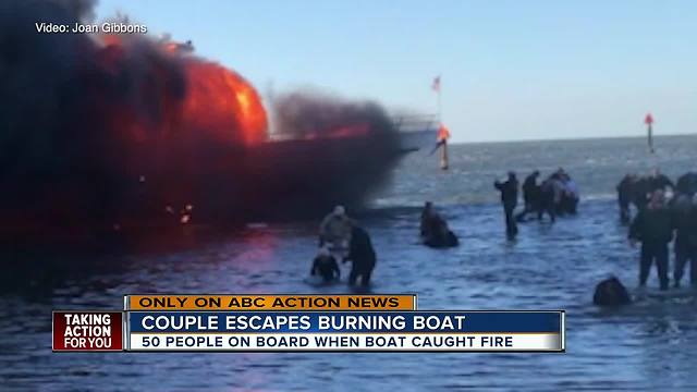 Couple aboard burning casino boat share their story of what happened