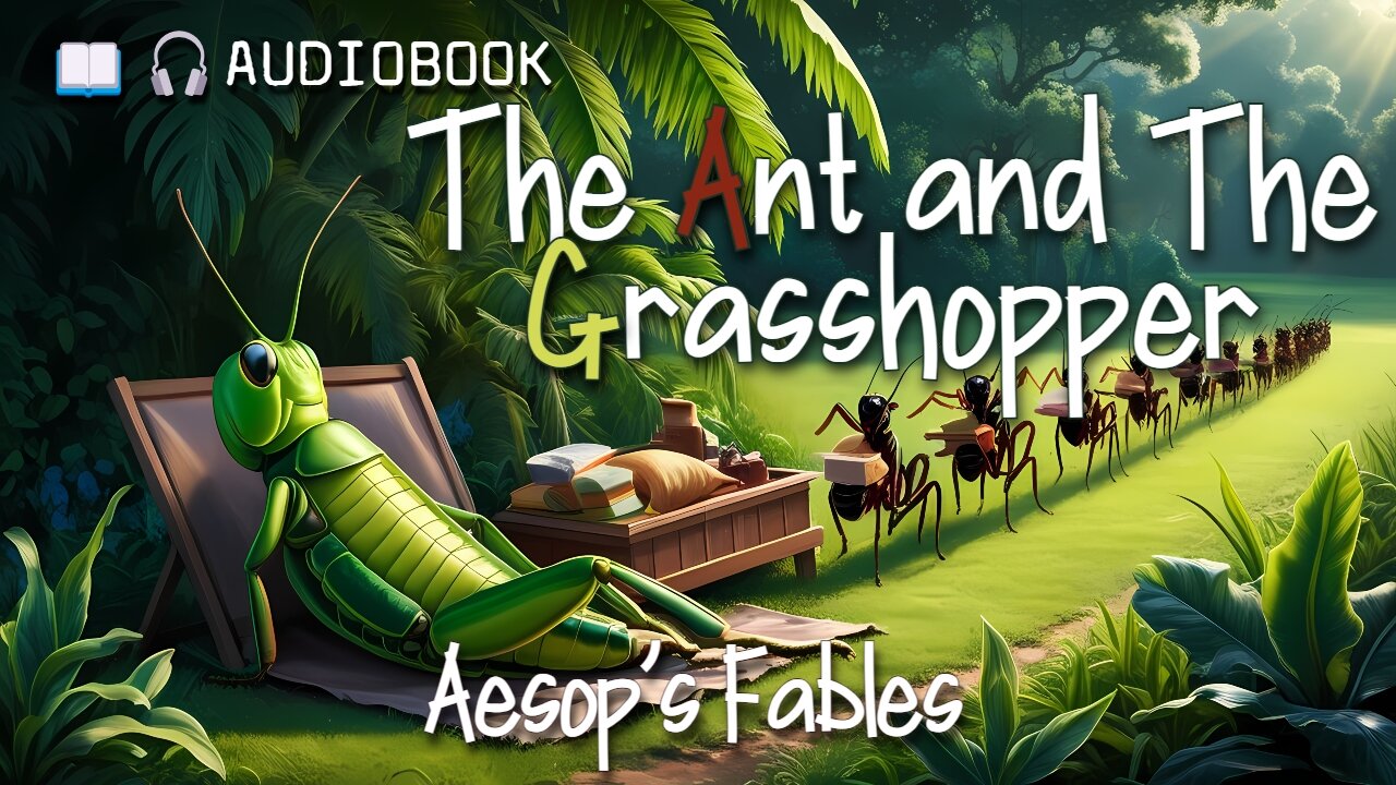 The Ant and The Grasshopper (1867) - Full Audiobook - Aesop's Fables - Children's Short Story