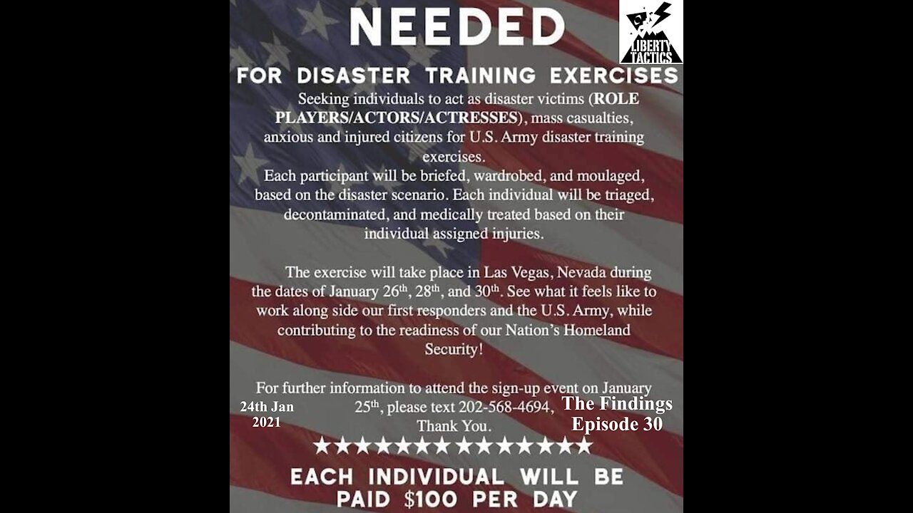 Findings 30 – False Flags, Biden, Booms and Executive Orders 24-1-21