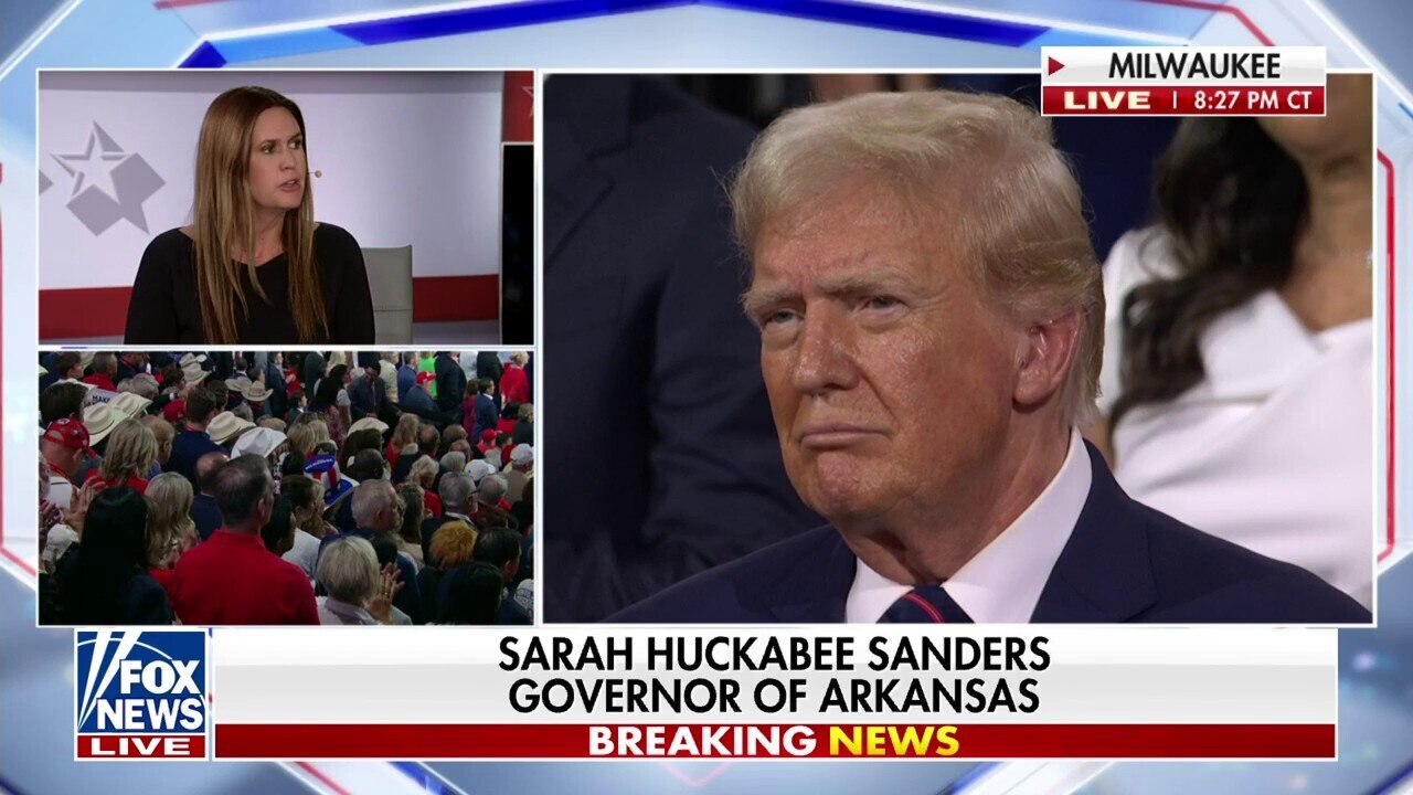 Gov. Sarah Huckabee Sanders: Trump Is Running Against A 'Bad Party Of Ideas'